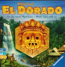El Dorado ist ein klassisches Rennspiel, dem Reiner Knizia eine Gehirnschmalzkomponente verpasst hat